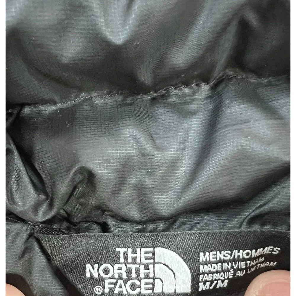 The North Face Jacket‎ Mens Medium Black Puffer Goose Down Santiago Insulated